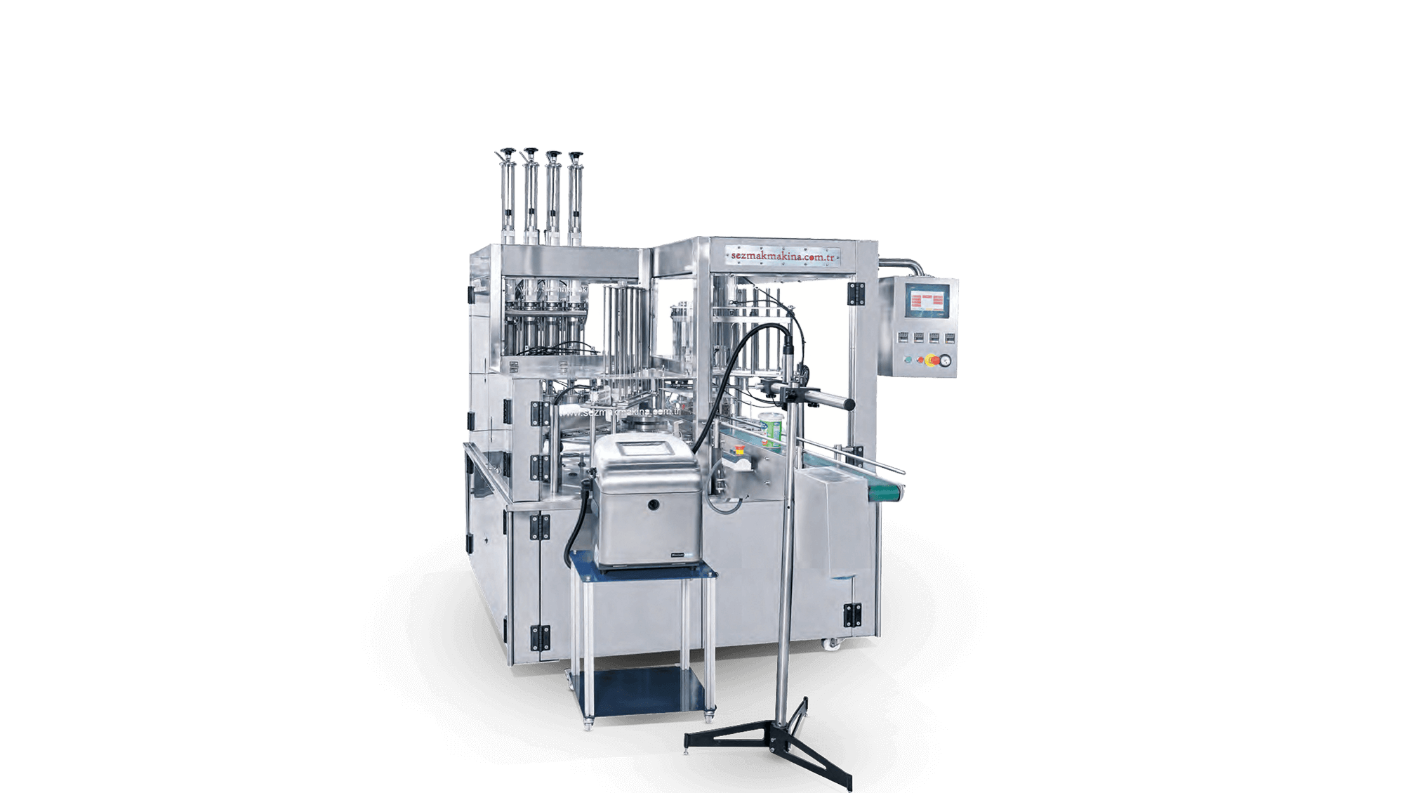 Lignes de machines de remplissage et de scellage rotatives